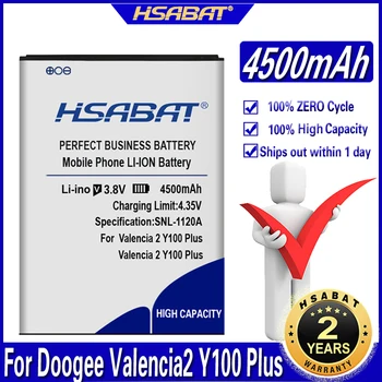 Аккумулятор HSABAT 4500 мАч для Doogee Valencia2 Valencia 2 NOVA Y100 Plus
