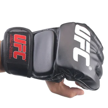 2шт боксерских перчаток для борьбы с ММА на полпальца для взрослых, Перчатки для тренировок по борьбе с ММА Санда, Боксерское снаряжение для тренировок по боксу