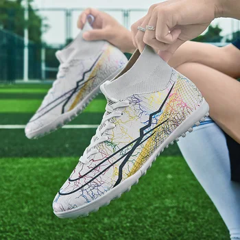 Качественная футбольная обувь Neymar, Оптовые Футбольные бутсы, бутсы Futbol Chuteira Society, модные противоскользящие тренировочные кроссовки для футзала