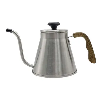 Высококачественный чайник с гусиной шеей из нержавеющей стали для идеального разливания кофе Емкостью 1200 мл В комплекте с термометром
