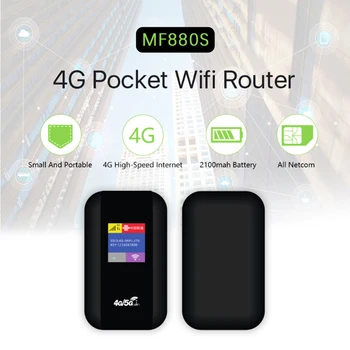4G WiFi Маршрутизатор 150 Мбит/с Беспроводной Широкополосной Связи 2100 мАч Портативная Мобильная Точка Доступа со Слотом для Sim-карты Широкий Охват для Путешествий на открытом воздухе