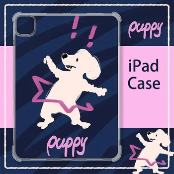 Для iPad Mini 6 8,3 4 5 7,9 2022 Air 4 5 10,9 Дюймов Милый Мультяшный Чехол с изображением Забавной Собаки От падения Для iPad 2021 2020 10,2 Pro Shell