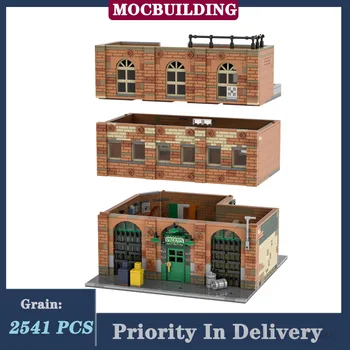 Архитектура MOC City Street View Модульная модель паба Building Block Assembly Коллекционная серия игрушек и подарков