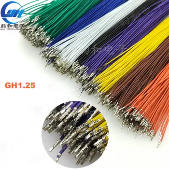 100шт Электронный кабель Gh1.25mm, 15 см, одно-/ двухконтактный кабель без подключения, кабель GH1.25, 150 мм, 28AWG