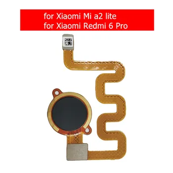 для Xiaomi Mi a2 lite сканер отпечатков пальцев Кнопка Home Гибкий Кабель Touch ID Возврат Датчика Гибкий Кабель для Redmi 6 Pro Запчасти для Ремонта