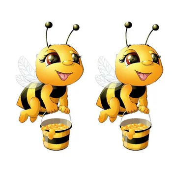 Украшения для классной комнаты с пчелами, Наклейки на стены с насекомыми, наклейки для спальни для девочек, Отклеивающие стены от оконного стекла