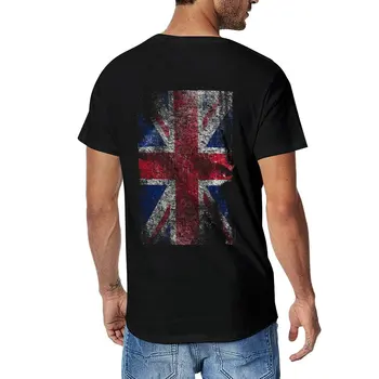 Новый Юнион Джек - Флаг Великобритании - Футболка в винтажном стиле, футболки на заказ, рубашка с животным принтом для мальчиков, мужская футболка