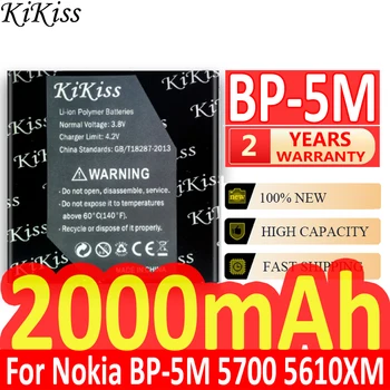 2000 мАч BP-5M аккумулятор для телефона Nokia 6220 Classic 6500 Slide 8600 Luna 6110 Navigator 5610 5700 6500 S 7390