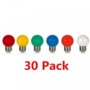 Цветная светодиодная лампа E27 220V G45 3W 6-цветная RGB лампада LED Lampada Декор праздничных рождественских ламп Бытовая лампочка