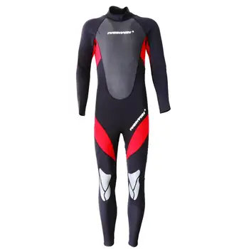 Мужской гидрокостюм из неопрена толщиной 3 мм, полный костюм для подводного плавания, серфинга с аквалангом