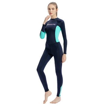 Новый женский гидрокостюм Ice Silka, быстросохнущий купальник, цельный водонепроницаемый купальник с длинными рукавами, солнцезащитный костюм для серфинга, молния сзади