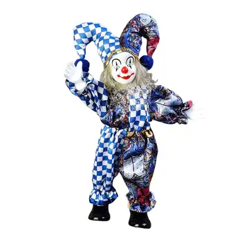 Прекрасная фигурка куклы-клоуна, коллекционная для украшения рабочего стола, подарок на Хэллоуин