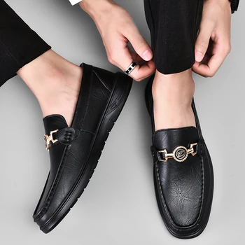 Новая кожаная модельная мужская повседневная обувь в деловом стиле, оригинальные офисные свадебные туфли из воловьей кожи ручной работы на резиновой подошве, модная классическая офисная