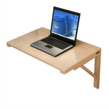 Настенный плавающий компьютерный стол Складной стол для ноутбука Прочные кронштейны для офиса домашней кухни 60x40 см Многофункциональный стол