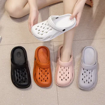 Новинка 2023 года, летняя нескользящая садовая обувь croc, мужская и женская пляжная обувь, обувь для дрифтинга