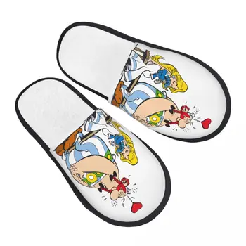 Obelix Обожает Удобные потертости С шлепанцами с эффектом памяти, женскую домашнюю обувь для отеля Adventure Comic Asterix