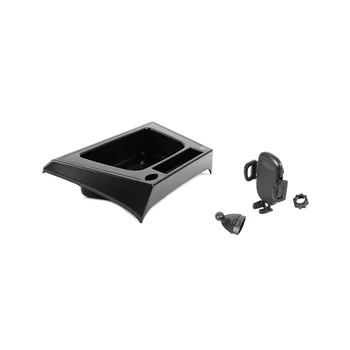 Крепление для телефона Jeep Wrangler JK 2012-2017, системный комплект с несколькими креплениями для держателя телефона, приборный лоток, ящик для хранения