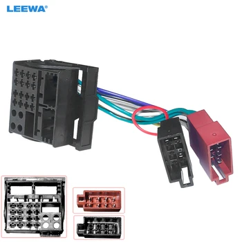 LEEWA Автомобильный Радиоприемник Аудио ISO Жгут Проводов Адаптер для Volkswagen Auto Stereo ISO Головные Устройства Проводной Кабель #CA7768