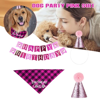 Набор для празднования Дня рождения собаки Уникальный дизайн и удобство в носке Идеальный подарок на День рождения для собак