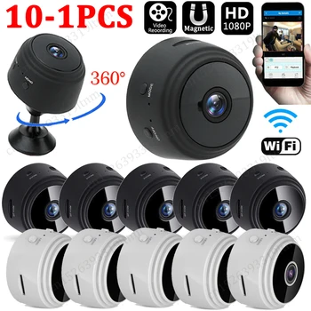 Мини-камера A9 Беспроводной Мониторинг Wi-Fi Ночное Видение Удаленный Монитор Видеокамеры HD 1080P Видеонаблюдение Безопасность Умного Дома