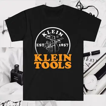 Мужская черная футболка с логотипом Klein Tools Est. 1857, размер от S до 5Xl