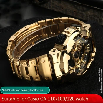 Нержавеющая сталь Для Casio G-Shock Серии GA-110GB/100/120 Ремешок Безель Рамка Ремешок Для часов Металлический Корпус ремень С Инструментом Аксессуары для мужских часов