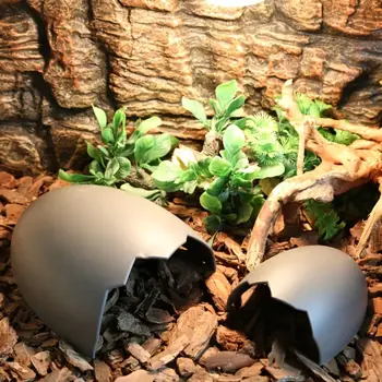 Креативная пластиковая коробка для разведения пещерных рептилий в форме яичной скорлупы динозавра, украшение ландшафта пещеры