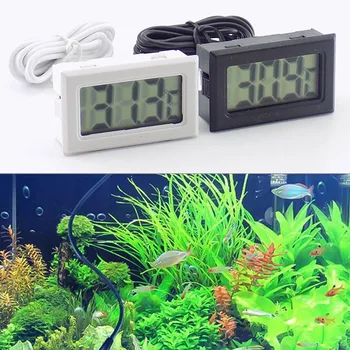 Цифровой ЖК-дисплей Термометр для воды Электронный термометр для аквариума с рыбками Температура воды в холодильнике Водонепроницаемый