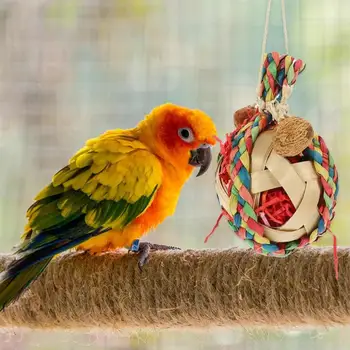 Игрушечный попугай, игрушки для кормления попугаев, аксессуары для клеток для попугаев, Волнистые попугайчики, Какаду И птички-влюбленные - можно повесить