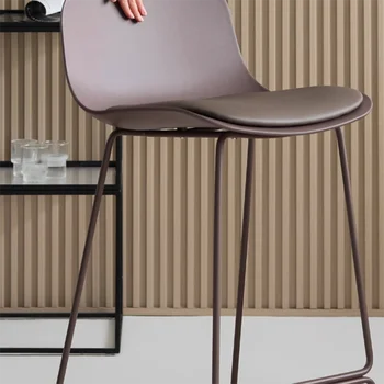 Японский табурет Барные стулья Современные Водонепроницаемые дизайнерские кресла для лаунж-бара Минималистичные Кожаные Табуреты Altos Мебель для дома