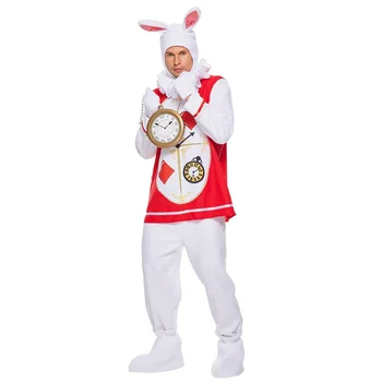 Eraspooky 2022 Алиса в Стране чудес, костюм мистера Белого Кролика, взрослый наряд для Хэллоуина, Карнавальная вечеринка, Рождественский маскарадный костюм