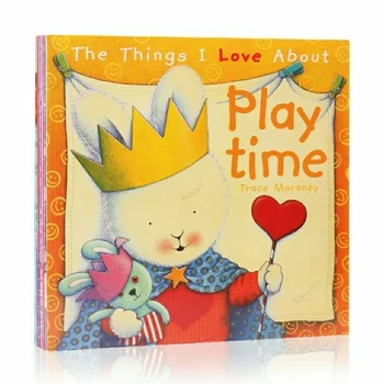 8 Книг / Набор Hairy Rabbit The Things I Love about Чтение сборников рассказов с картинками Английский Для маленьких детей 2-6 лет Регулирование эмоций