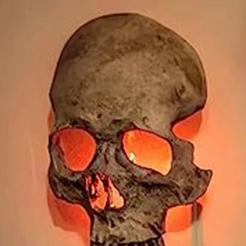1 Штука Готический Череп Ночник Скелет Лампы Подключается К Настенному Декоративному Готическому Американскому Штекеру