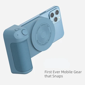 Магнитная ручка камеры, кронштейн для фотографий, умный мобильный телефон Bluetooth, устройство для селфи с защитой от встряхивания, Настольное беспроводное зарядное устройство Magsafe