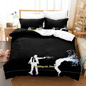 Новый Комплект Постельных Принадлежностей Dark Emo Single Twin Full Queen King Size Bed Set Для Взрослых И Детей В Спальне Наборы Пододеяльников Для Пуховых Одеял Cool Anime Bed Sheet Set