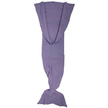 Одеяло с хвостом Русалки, вязаное крючком, одеяло-русалка для взрослых, Супер мягкие вязаные одеяла для сна на все сезоны
