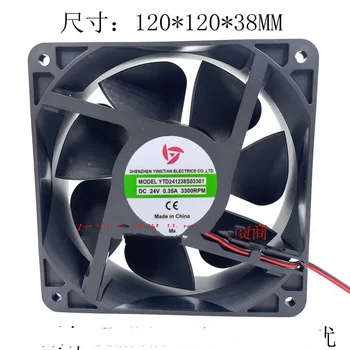 Для YTD241238S03301 3300 об/мин DC24V 0.35A 12-сантиметровый вентилятор радиатора сварочного аппарата