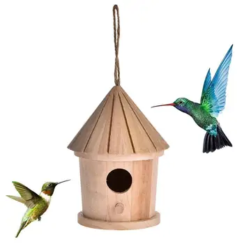 СДЕЛАЙ САМ птичье гнездо, птичий домик, подвесной птичий домик, украшение для дома, садовое украшение, птичья клетка