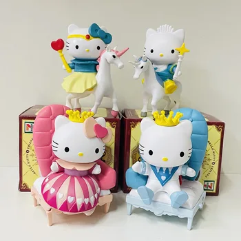 Серия Sanrio Hello Kitty на День Святого Валентина Креативные мультяшные фигурки из аниме, игрушки-куклы, украшения для рабочего стола, подарки на День рождения