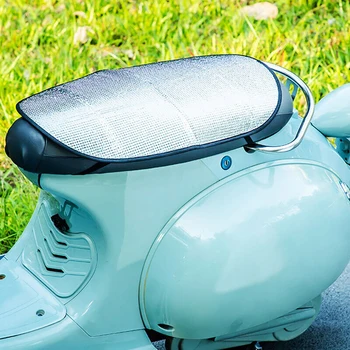 Чехол для сиденья мотоцикла Водонепроницаемый летний солнцезащитный коврик для скутера Теплоизоляционная подушка Предотвращает Защищает