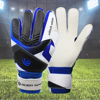 Профессиональные вратарские перчатки, носимые противоскользящие утолщенные латексные перчатки для вратаря, футбольные вратарские перчатки