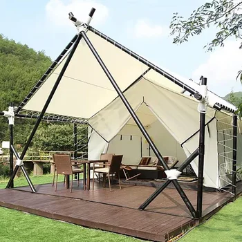 роскошная палатка в форме надувного дома из ткани Оксфорд, роскошные уличные палатки для кемпинга в отеле большого пространства