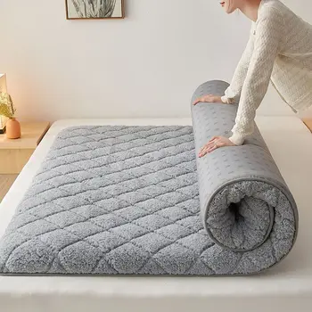 Дышащий Удобный наматрасник для кровати в студенческом общежитии, теплый Плюшевый матрас против клещей, мягкий утолщенный коврик для постельного белья