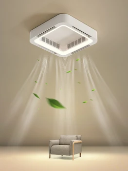 Современный простой светодиодный светильник для гостиной с невидимым вентилятором без лопастей, Минималистичный креативный светильник для зала, Потолочный светильник для спальни, ресторана