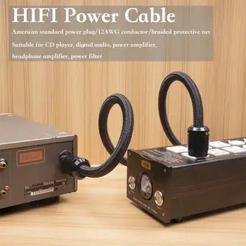 Шнур питания RYRA HIFI, усилитель HiFi из чистой меди, США, специальное подключение, кабель питания для цифровых проигрывателей компакт-дисков, усилитель для наушников.