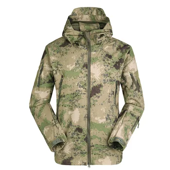Военная тактическая походная куртка Outdoor Pro Man из кожи Скрытой Акулы Softshell V5, охотничье пальто с капюшоном, Армейская камуфляжная верхняя одежда