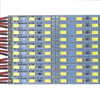 6 ММ PCB led bar light 6500K 3000K Теплый чистый белый SMD5730 DC12V LED жесткая лента 50 см 20шт
