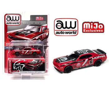 AW autoworld 1: 64 Коллекция Dodge Hellcats 2019, Металлические имитационные модели автомобилей, игрушки