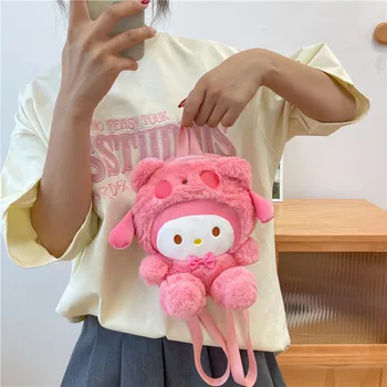 Плюшевая игрушка Kawaii Sanrio, Сумка для игрушек, Плюшевый рюкзак с героями японских мультфильмов, Подарочный рюкзак
