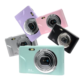 2,4-дюймовая IPS Детская камера Kid's Mini 48MP 1080P Цифровая камера с Автофокусом Видеокамера HD с 16-кратным Цифровым Зумом Камеры